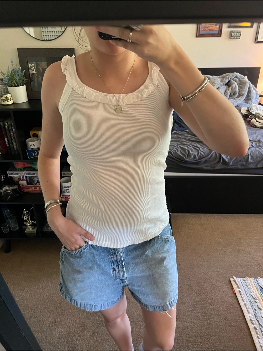 White tank top
